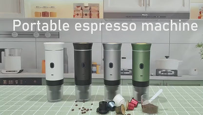 Cafetera Expresó Portátil Capsulas 3 en 1 Compatible con Nespresso Dolce Gusto y Café Molido