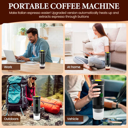 Cafetera Expresó Portátil Capsulas 3 en 1 Compatible con Nespresso Dolce Gusto y Café Molido